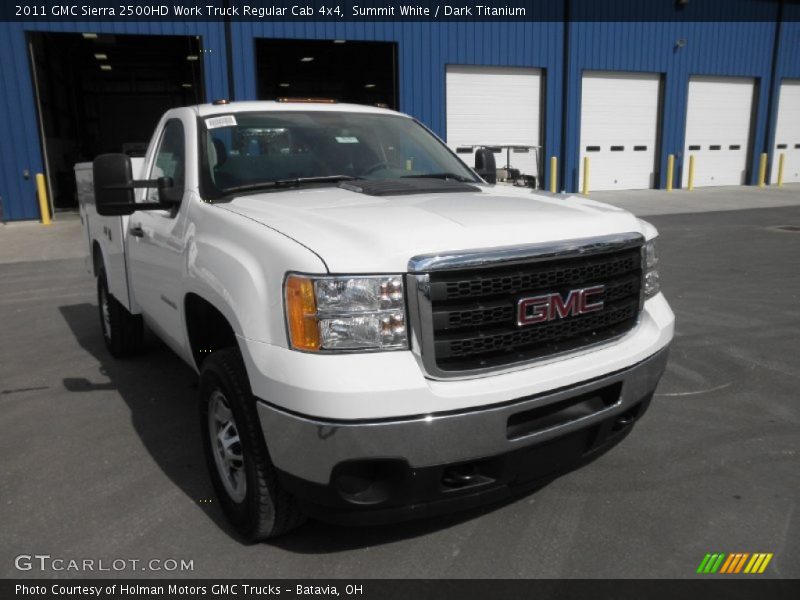 Summit White / Dark Titanium 2011 GMC Sierra 2500HD Work Truck Regular Cab 4x4