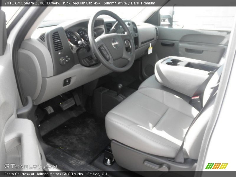 Summit White / Dark Titanium 2011 GMC Sierra 2500HD Work Truck Regular Cab 4x4