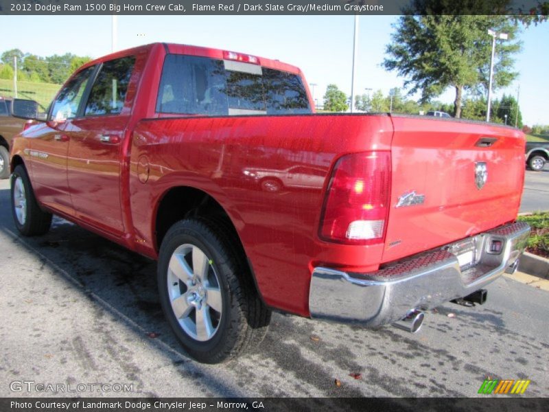 Flame Red / Dark Slate Gray/Medium Graystone 2012 Dodge Ram 1500 Big Horn Crew Cab