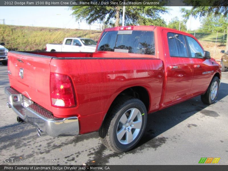 Flame Red / Dark Slate Gray/Medium Graystone 2012 Dodge Ram 1500 Big Horn Crew Cab