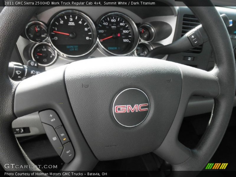 Summit White / Dark Titanium 2011 GMC Sierra 2500HD Work Truck Regular Cab 4x4