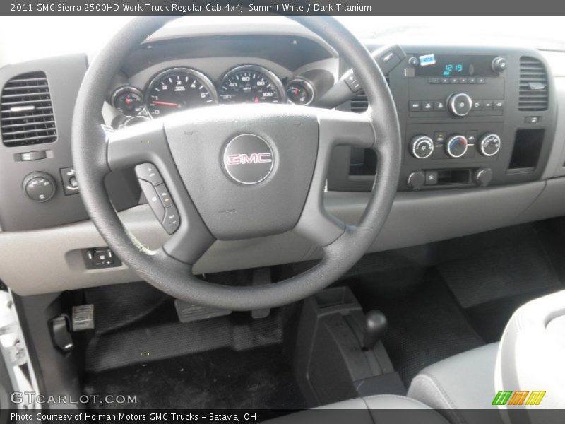 Summit White / Dark Titanium 2011 GMC Sierra 2500HD Work Truck Regular Cab 4x4
