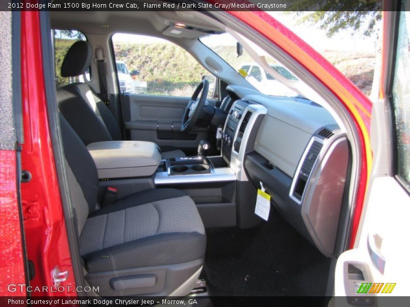 Flame Red / Dark Slate Gray/Medium Graystone 2012 Dodge Ram 1500 Big Horn Crew Cab