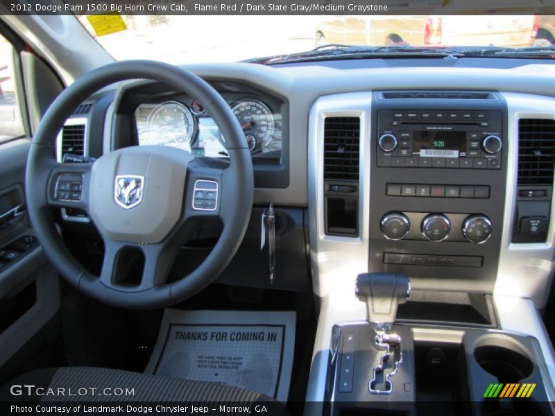 Flame Red / Dark Slate Gray/Medium Graystone 2012 Dodge Ram 1500 Big Horn Crew Cab