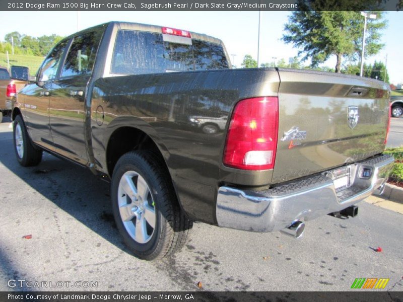 Sagebrush Pearl / Dark Slate Gray/Medium Graystone 2012 Dodge Ram 1500 Big Horn Crew Cab