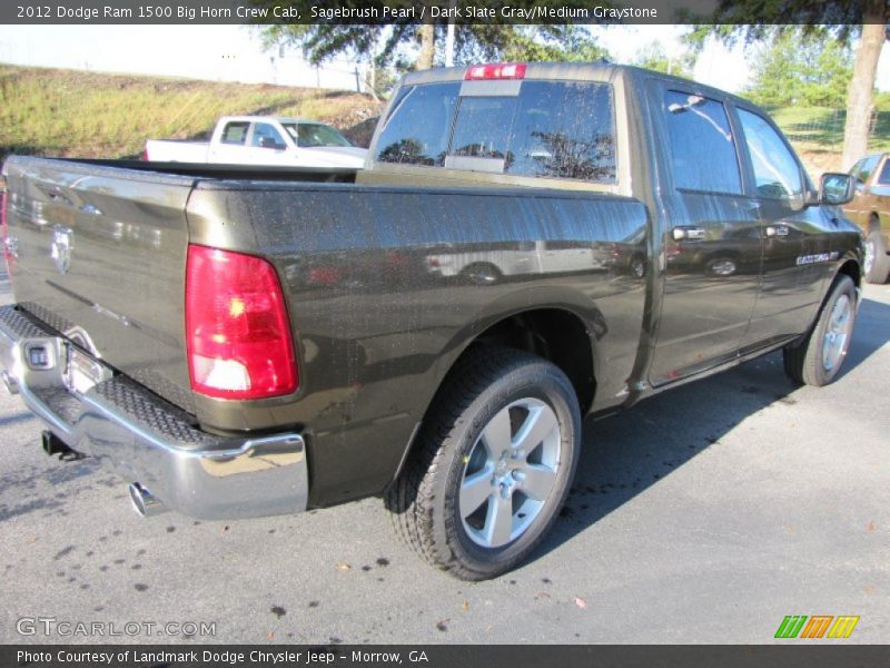 Sagebrush Pearl / Dark Slate Gray/Medium Graystone 2012 Dodge Ram 1500 Big Horn Crew Cab