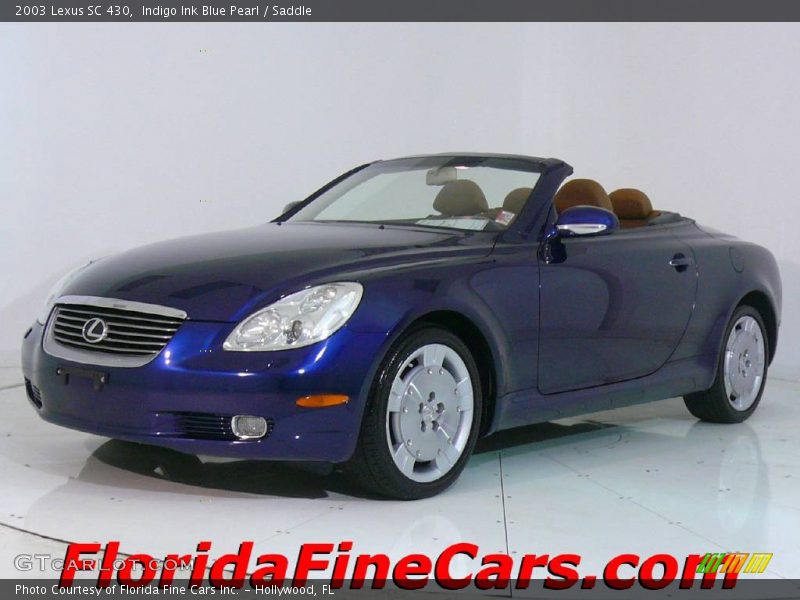 Indigo Ink Blue Pearl / Saddle 2003 Lexus SC 430