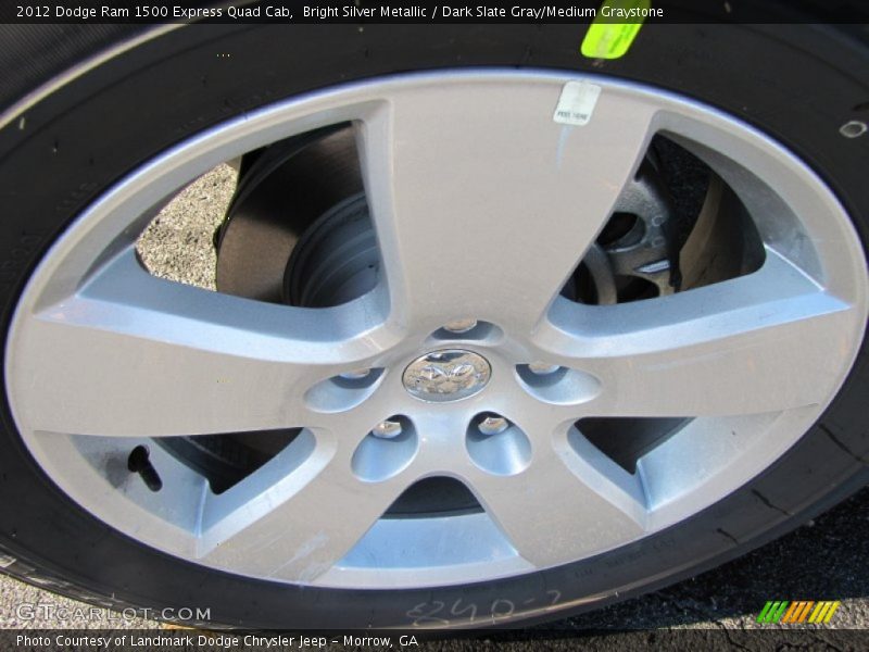 Bright Silver Metallic / Dark Slate Gray/Medium Graystone 2012 Dodge Ram 1500 Express Quad Cab