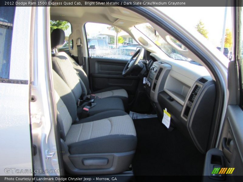Bright Silver Metallic / Dark Slate Gray/Medium Graystone 2012 Dodge Ram 1500 Express Quad Cab