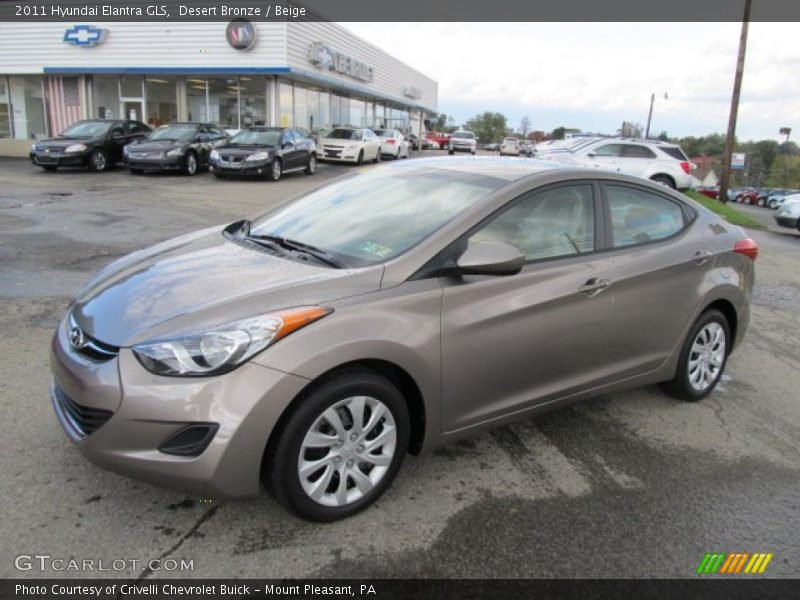 Desert Bronze / Beige 2011 Hyundai Elantra GLS