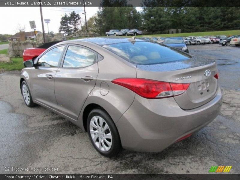 Desert Bronze / Beige 2011 Hyundai Elantra GLS