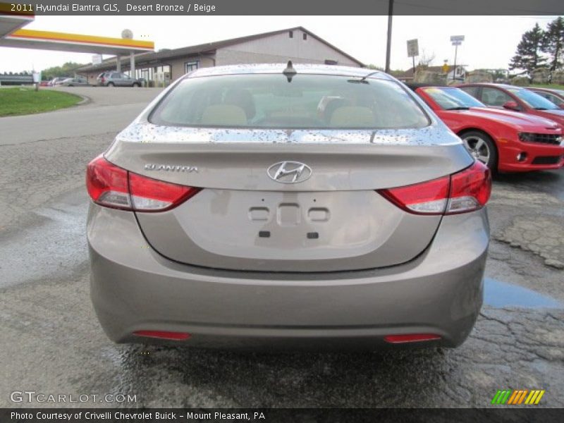 Desert Bronze / Beige 2011 Hyundai Elantra GLS