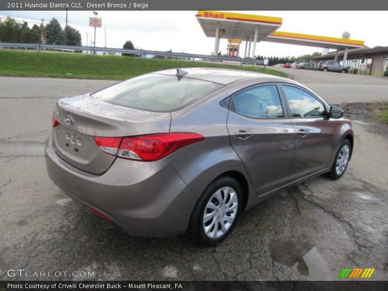 Desert Bronze / Beige 2011 Hyundai Elantra GLS