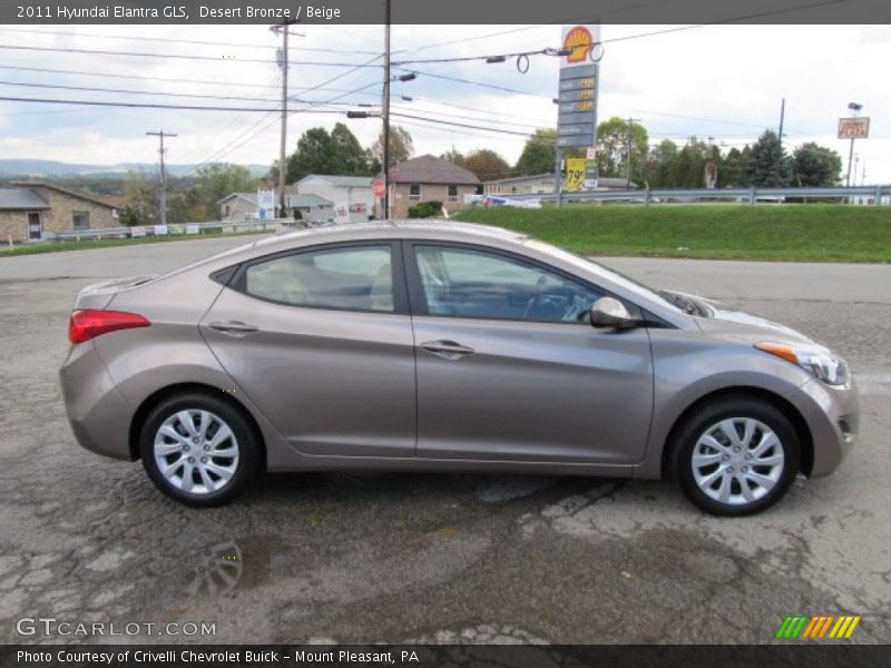 Desert Bronze / Beige 2011 Hyundai Elantra GLS