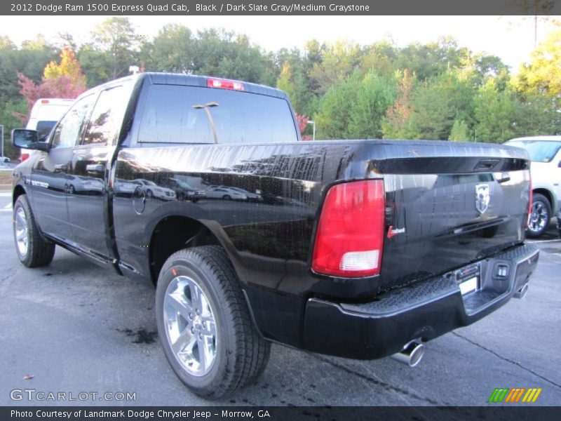 Black / Dark Slate Gray/Medium Graystone 2012 Dodge Ram 1500 Express Quad Cab