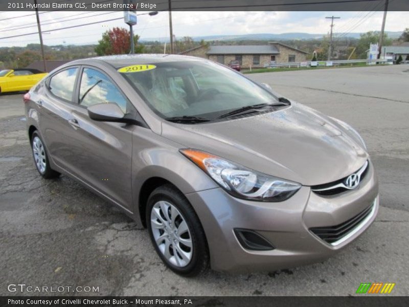 Desert Bronze / Beige 2011 Hyundai Elantra GLS