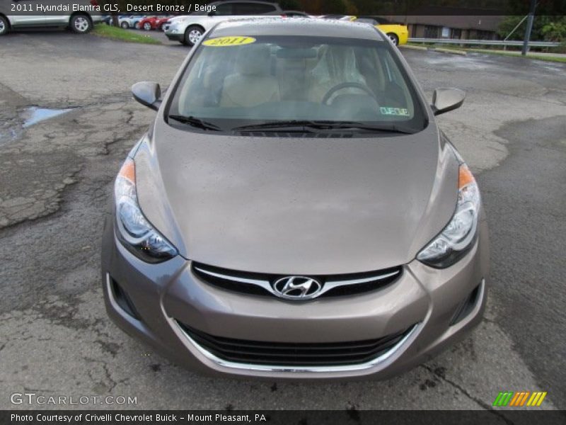 Desert Bronze / Beige 2011 Hyundai Elantra GLS