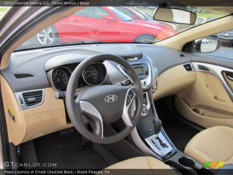 Desert Bronze / Beige 2011 Hyundai Elantra GLS