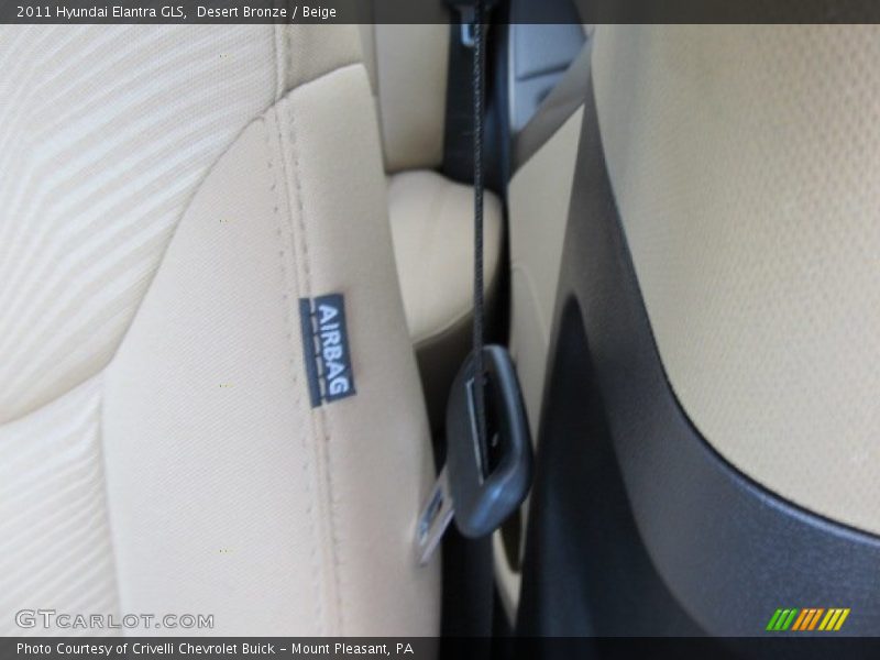 Desert Bronze / Beige 2011 Hyundai Elantra GLS