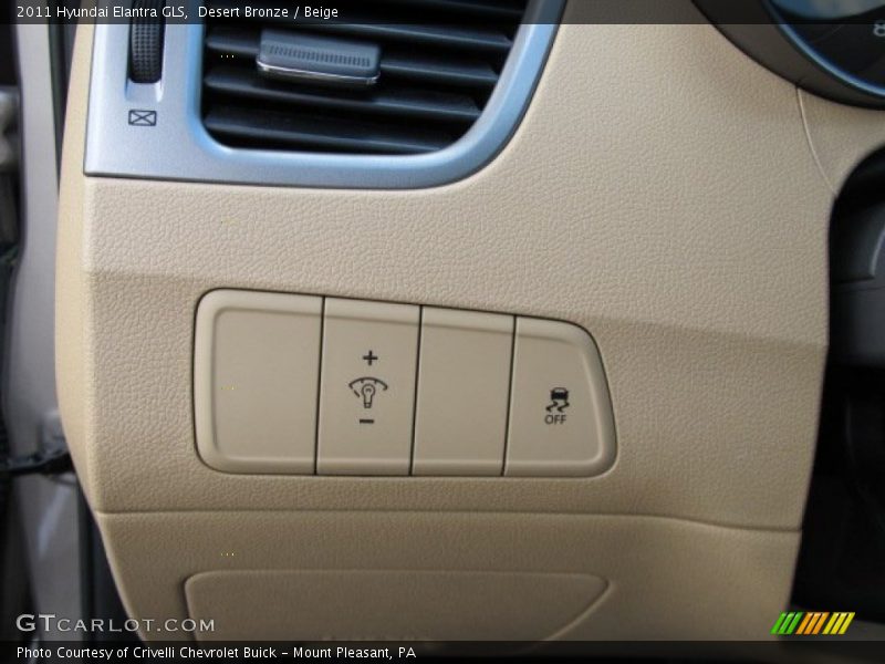 Desert Bronze / Beige 2011 Hyundai Elantra GLS