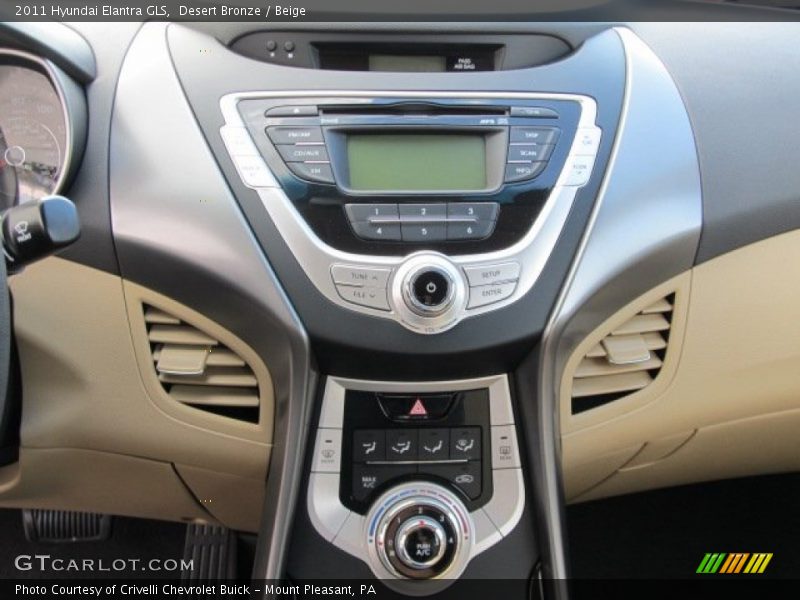 Desert Bronze / Beige 2011 Hyundai Elantra GLS