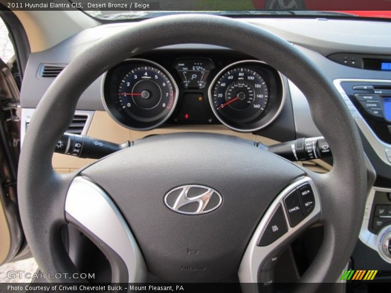 Desert Bronze / Beige 2011 Hyundai Elantra GLS
