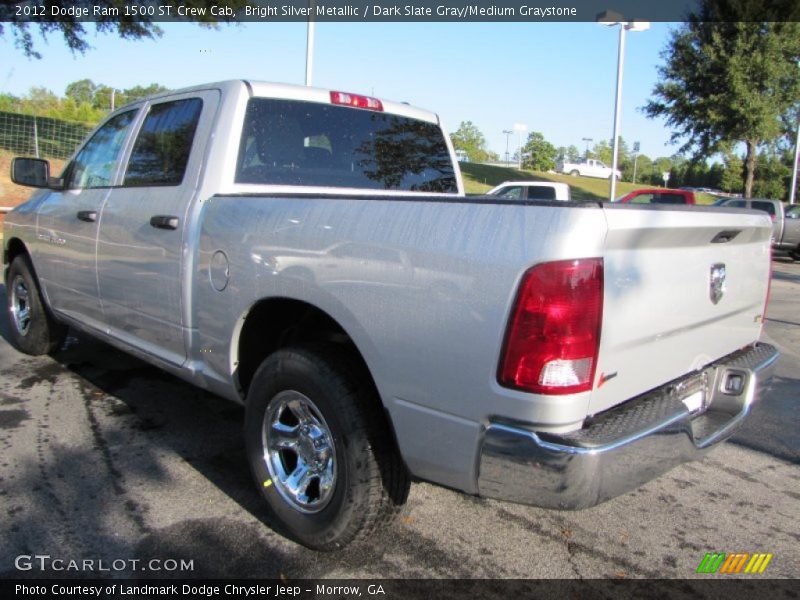 Bright Silver Metallic / Dark Slate Gray/Medium Graystone 2012 Dodge Ram 1500 ST Crew Cab