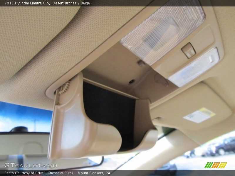 Desert Bronze / Beige 2011 Hyundai Elantra GLS