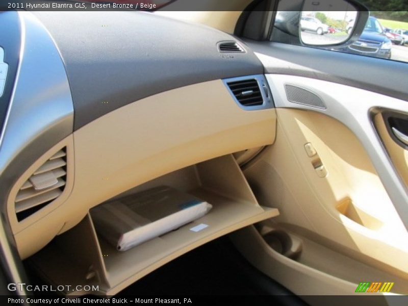 Desert Bronze / Beige 2011 Hyundai Elantra GLS