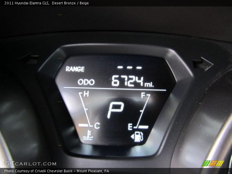 Desert Bronze / Beige 2011 Hyundai Elantra GLS
