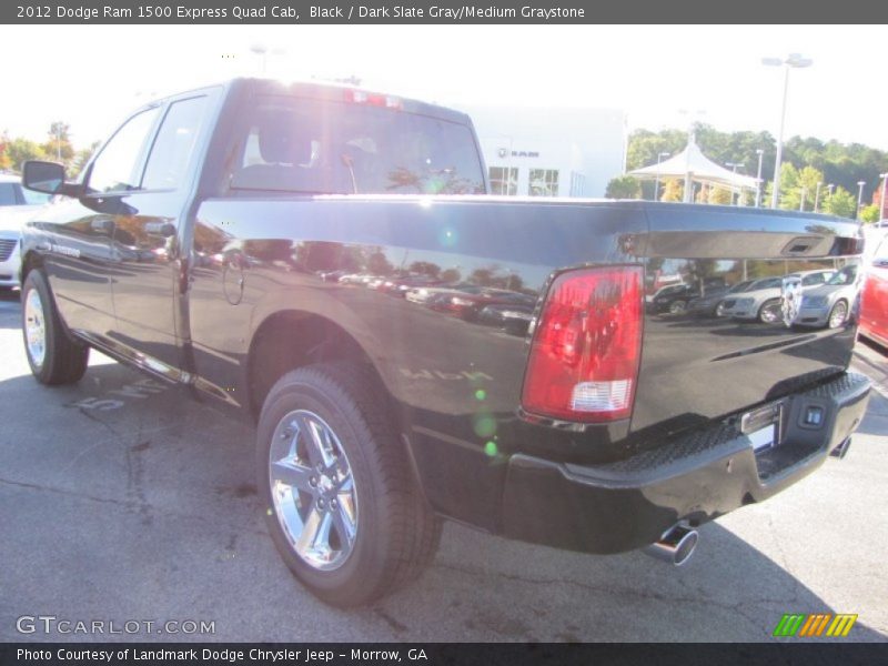 Black / Dark Slate Gray/Medium Graystone 2012 Dodge Ram 1500 Express Quad Cab