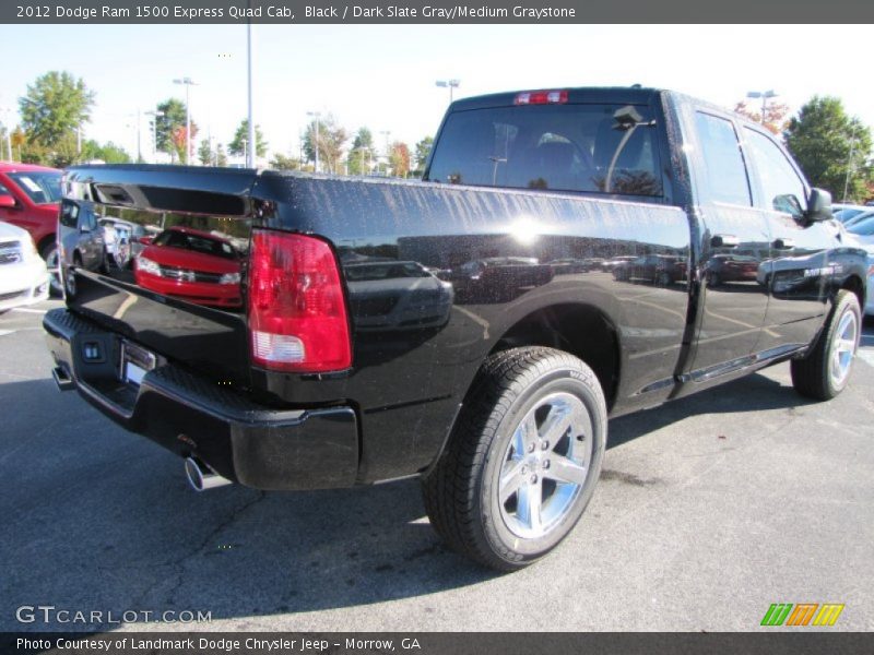 Black / Dark Slate Gray/Medium Graystone 2012 Dodge Ram 1500 Express Quad Cab
