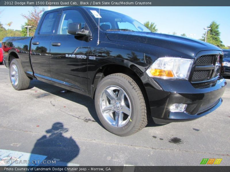 Black / Dark Slate Gray/Medium Graystone 2012 Dodge Ram 1500 Express Quad Cab