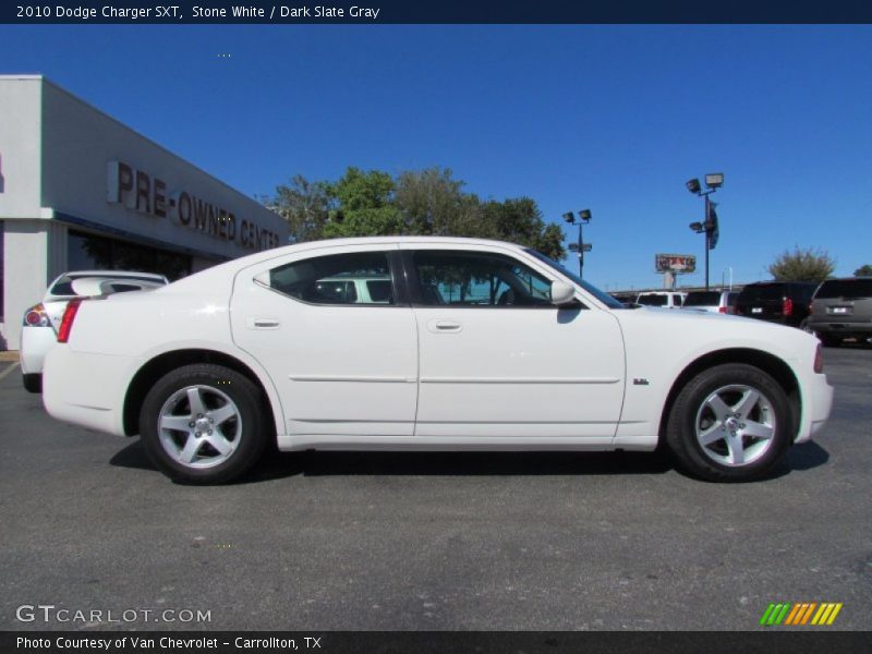 Stone White / Dark Slate Gray 2010 Dodge Charger SXT