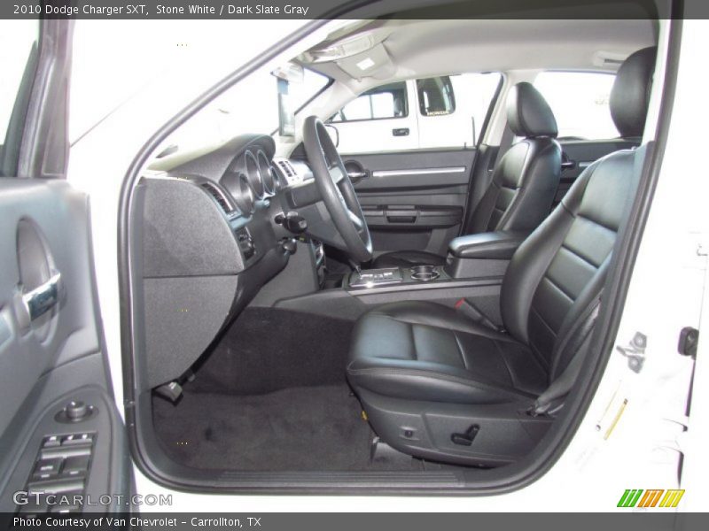 Stone White / Dark Slate Gray 2010 Dodge Charger SXT
