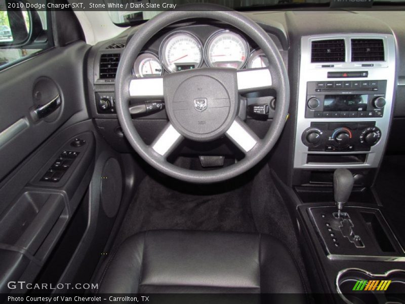 Stone White / Dark Slate Gray 2010 Dodge Charger SXT