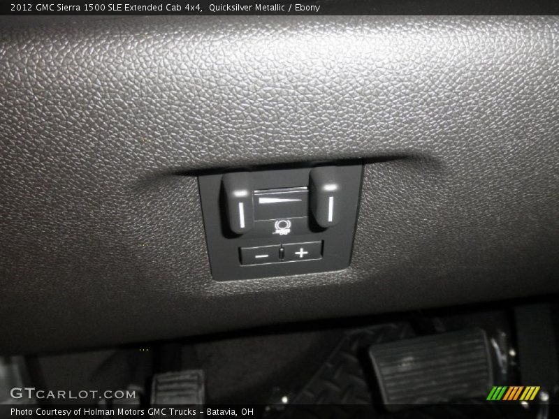 Quicksilver Metallic / Ebony 2012 GMC Sierra 1500 SLE Extended Cab 4x4