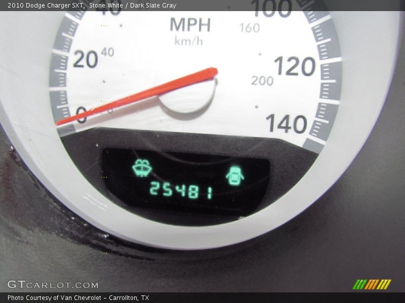 Stone White / Dark Slate Gray 2010 Dodge Charger SXT