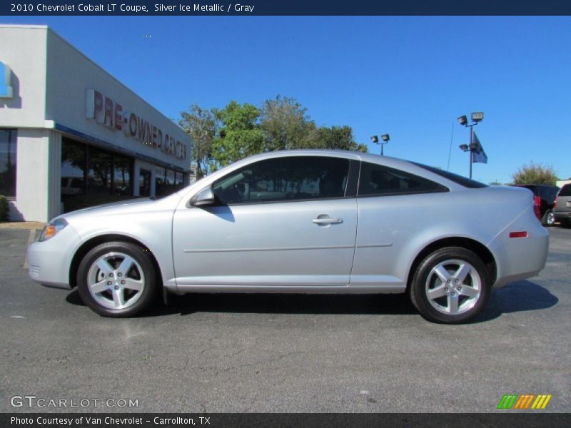 Silver Ice Metallic / Gray 2010 Chevrolet Cobalt LT Coupe