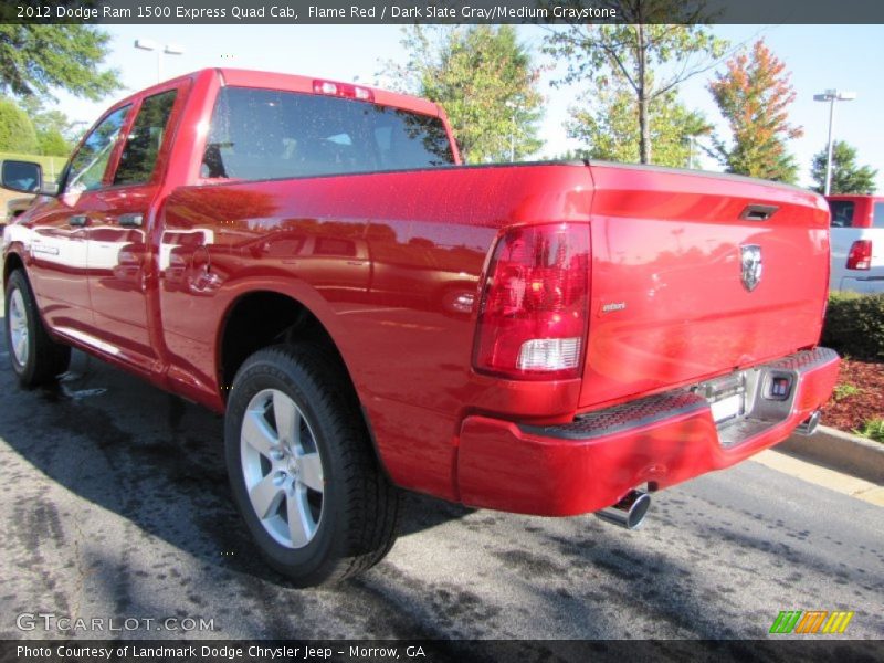 Flame Red / Dark Slate Gray/Medium Graystone 2012 Dodge Ram 1500 Express Quad Cab