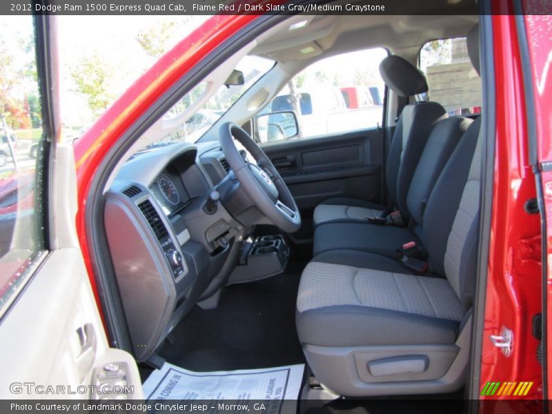Flame Red / Dark Slate Gray/Medium Graystone 2012 Dodge Ram 1500 Express Quad Cab
