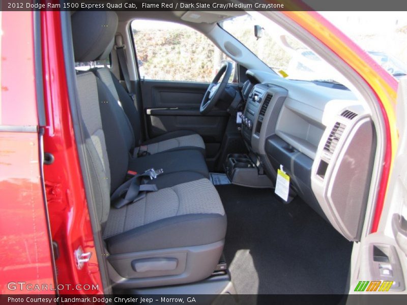 Flame Red / Dark Slate Gray/Medium Graystone 2012 Dodge Ram 1500 Express Quad Cab