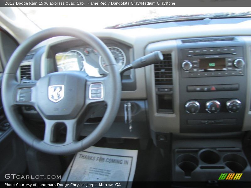 Flame Red / Dark Slate Gray/Medium Graystone 2012 Dodge Ram 1500 Express Quad Cab