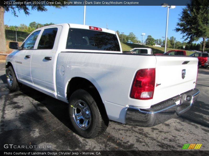 Bright White / Dark Slate Gray/Medium Graystone 2012 Dodge Ram 1500 ST Crew Cab
