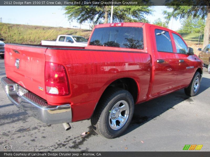 Flame Red / Dark Slate Gray/Medium Graystone 2012 Dodge Ram 1500 ST Crew Cab