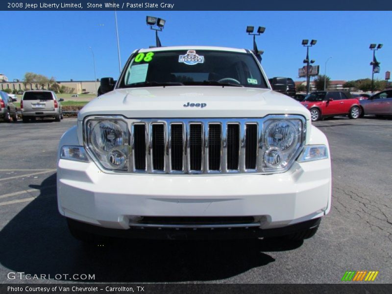 Stone White / Pastel Slate Gray 2008 Jeep Liberty Limited