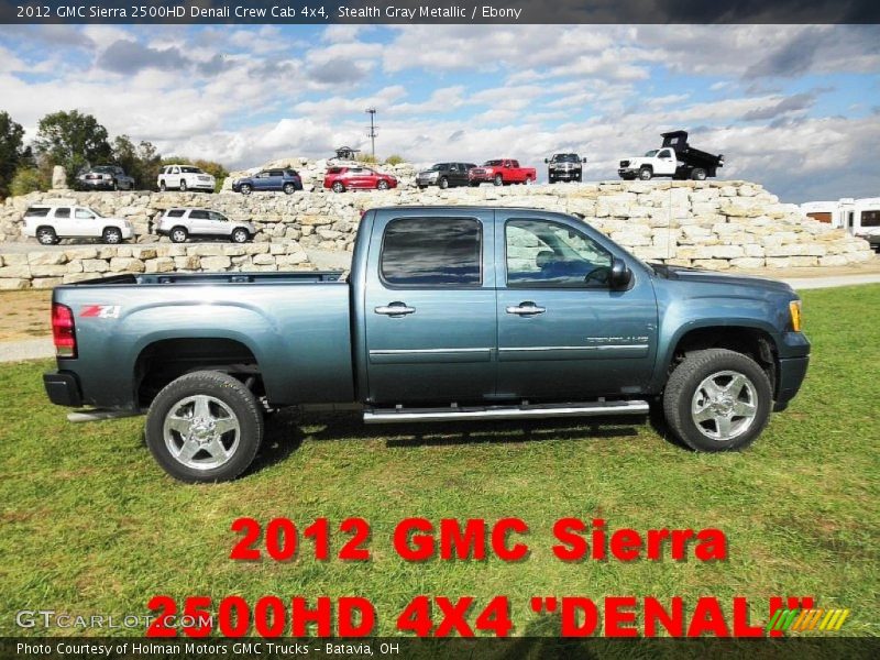 Stealth Gray Metallic / Ebony 2012 GMC Sierra 2500HD Denali Crew Cab 4x4