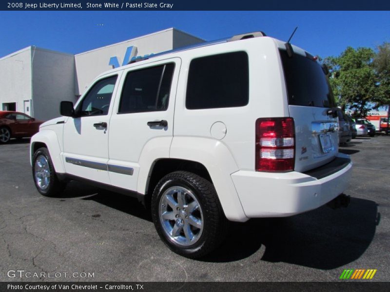 Stone White / Pastel Slate Gray 2008 Jeep Liberty Limited