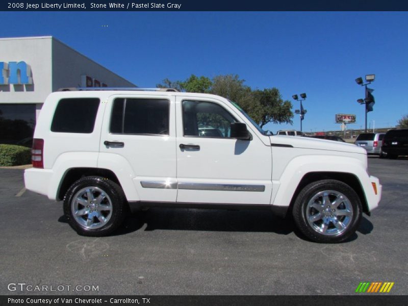 Stone White / Pastel Slate Gray 2008 Jeep Liberty Limited