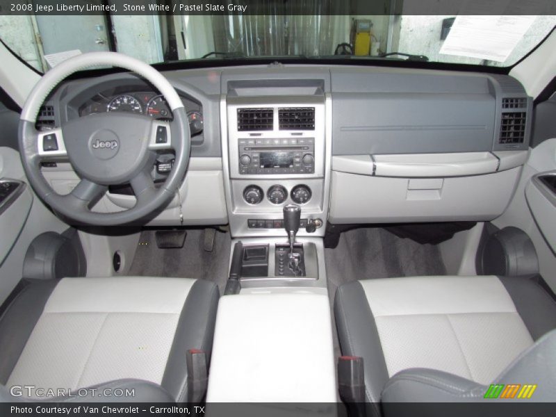 Stone White / Pastel Slate Gray 2008 Jeep Liberty Limited